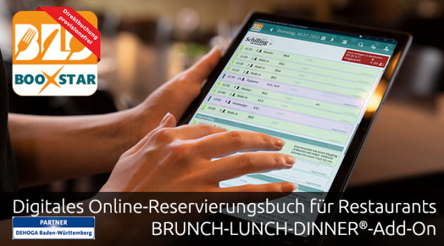 BLD booxstar - Restaurant-Buchungssystem & Reservierungsprogramm, digitales Reservierungsbuch